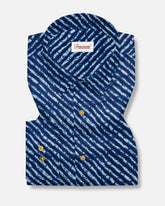 Blue Lehriya - Jaipuri Crown